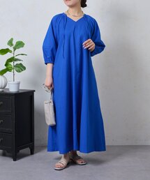 Jena espace merveilleux | キーネックリネンワンピ(ワンピース)