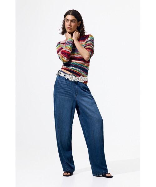 Desigual（デシグアル）の「ストレッチデニムロングパンツ（デニムパンツ・レディース・ブルー・XS/S/M/L）」の7枚目の写真