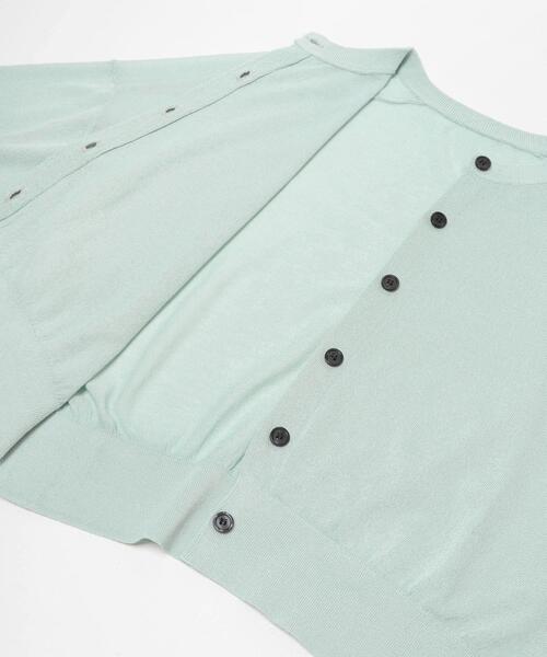 ITEMS URBANRESEARCH（アイテムズ アーバンリサーチ）の「エアリークルーネックカーディガン（カーディガン/ボレロ・レディース・ベージュ/ミント/ネイビー/ピンク・FREE）」の19枚目の写真