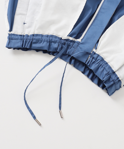CALMER(カルメール)の「Cotton Cropped PT/ コットンクロップドパンツ(その他パンツ・レディース・ホワイト/ブルー・2/1)」の21枚目の写真