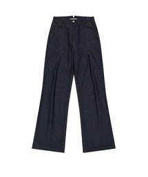 TUCKED DENIM PANTS [INDIGO]