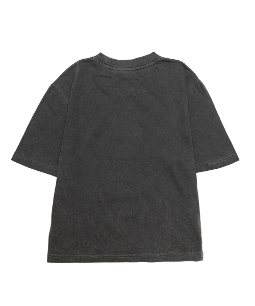 FAKE CAMPER（フェイクキャンパー）の「ウィメンズフラワーグラフィックピグメントクロップ半袖Tシャツ[チャコール]（Tシャツ/カットソー・メンズ・チャコールグレー・FREE）」の2枚目の写真