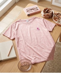 【DISNEY/ディズニー】胸ワンポイントキャラクター総柄DRYメッシュ半袖Tシャツ(吸水速乾)
