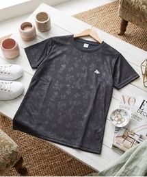 【DISNEY/ディズニー】胸ワンポイントキャラクター総柄DRYメッシュ半袖Tシャツ(吸水速乾)