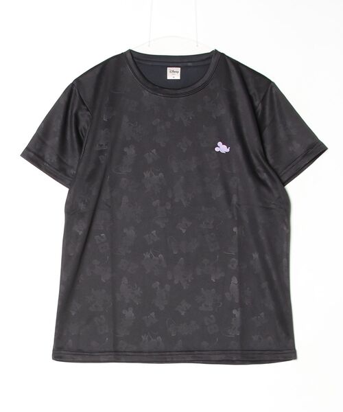 Disney(ディズニー)の「【DISNEY/ディズニー】胸ワンポイントキャラクター総柄DRYメッシュ半袖Tシャツ(吸水速乾)(Tシャツ/カットソー・レディース・杢グレー/ブラック/ライム/ピンク・MEDIUM/LARGE)」の9枚目の写真
