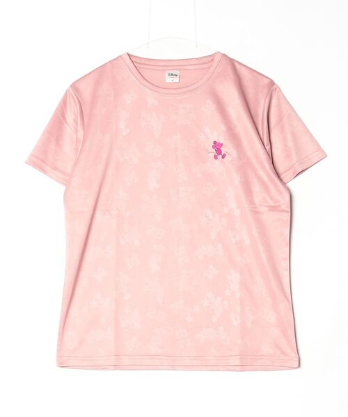 Disney(ディズニー)の「【DISNEY/ディズニー】胸ワンポイントキャラクター総柄DRYメッシュ半袖Tシャツ(吸水速乾)(Tシャツ/カットソー・レディース・杢グレー/ブラック/ライム/ピンク・MEDIUM/LARGE)」の12枚目の写真