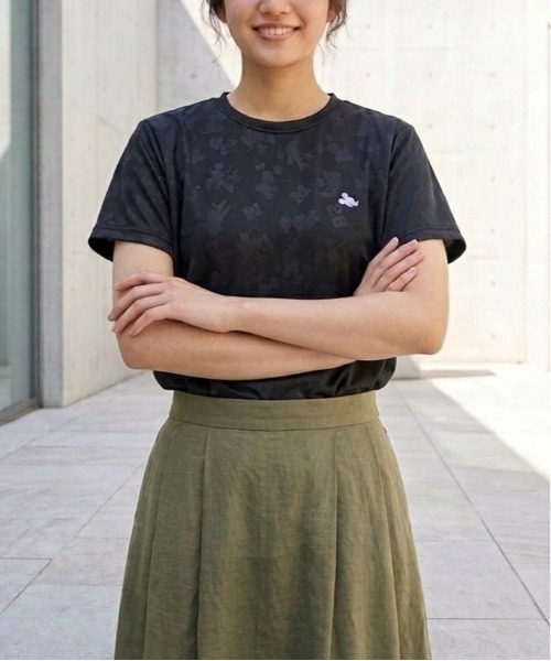 Disney(ディズニー)の「【DISNEY/ディズニー】胸ワンポイントキャラクター総柄DRYメッシュ半袖Tシャツ(吸水速乾)(Tシャツ/カットソー・レディース・杢グレー/ブラック/ライム/ピンク・MEDIUM/LARGE)」の13枚目の写真