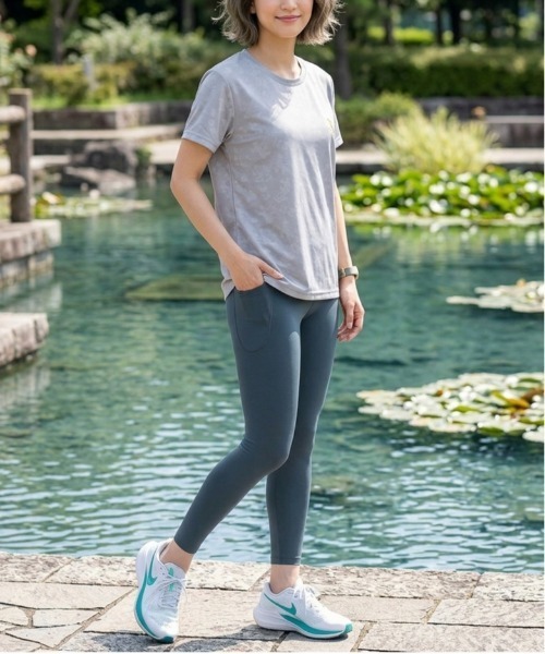 Disney(ディズニー)の「【DISNEY/ディズニー】胸ワンポイントキャラクター総柄DRYメッシュ半袖Tシャツ(吸水速乾)(Tシャツ/カットソー・レディース・杢グレー/ブラック/ライム/ピンク・MEDIUM/LARGE)」の19枚目の写真