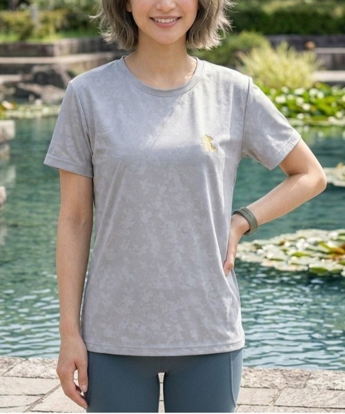 Disney(ディズニー)の「【DISNEY/ディズニー】胸ワンポイントキャラクター総柄DRYメッシュ半袖Tシャツ(吸水速乾)(Tシャツ/カットソー・レディース・杢グレー/ブラック/ライム/ピンク・MEDIUM/LARGE)」の17枚目の写真