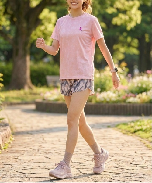 Disney(ディズニー)の「【DISNEY/ディズニー】胸ワンポイントキャラクター総柄DRYメッシュ半袖Tシャツ(吸水速乾)(Tシャツ/カットソー・レディース・杢グレー/ブラック/ライム/ピンク・MEDIUM/LARGE)」の8枚目の写真