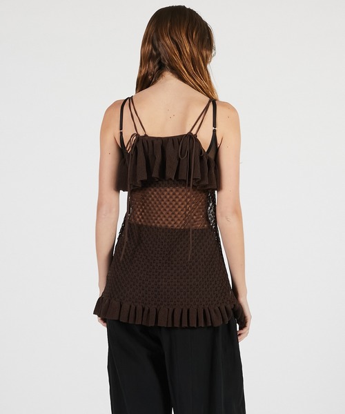 PRANK PROJECT(プランクプロジェクト)の「シアーニットチュニック / Sheer Knit Tunic(チュニック・レディース・ブラウン/ブラック・FREE)」の19枚目の写真