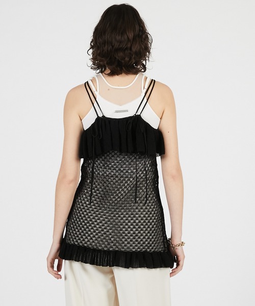 PRANK PROJECT(プランクプロジェクト)の「シアーニットチュニック / Sheer Knit Tunic(チュニック・レディース・ブラウン/ブラック・FREE)」の5枚目の写真