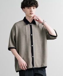 Audience(オーディエンス)の「Upscape Audience アップスケープオーディエンス 日本製 国産 Naturemierリネンライクメランジツイルポロカーディガン AUD7321(カーディガン/ボレロ)」