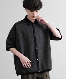 Audience（オーディエンス）の「Upscape Audience アップスケープオーディエンス 日本製 国産 Naturemierリネンライクメランジツイルポロカーディガン AUD7321（カーディガン/ボレロ）」