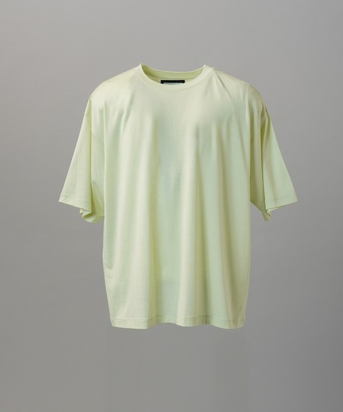 MAISON SPECIAL(メゾンスペシャル)の「《UNISEX》Wool Yarn Prime-Over Short Sleeve Crew Neck T-Shirt/ウールヤーンプライムオーバーショートスリーブクルーネックTシャツ【MAISON SPECIAL/メゾンスペシャル】(Tシャツ/カットソー・メンズ・ブラック/アイボリー/ピンク/ライトグリーン・2/1/0)」の19枚目の写真