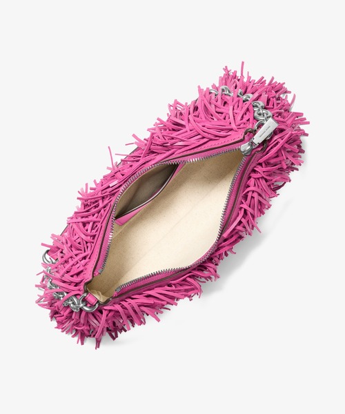 MICHAEL KORS（マイケルコース）の「NOLITA フリンジ レザー ポシェット ショルダーバッグ ミディアム（ショルダーバッグ・レディース・ピンク系・FREE）」の2枚目の写真