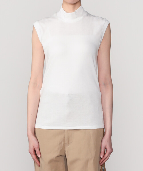 ANATOMICA(アナトミカ)の「ANATOMICA | モックネック スリーブレスTシャツ WOMEN(Tシャツ/カットソー・レディース・ブラック/ホワイト・ONE)」の14枚目の写真