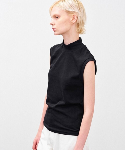 ANATOMICA(アナトミカ)の「ANATOMICA | モックネック スリーブレスTシャツ WOMEN(Tシャツ/カットソー・レディース・ブラック/ホワイト・ONE)」の6枚目の写真