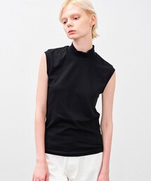 ANATOMICA | モックネック スリーブレスTシャツ WOMEN