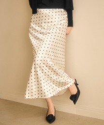 miune（ミューヌ）の「ドットサテンロングスカート（スカート）」