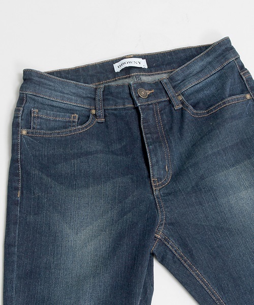 WEGO（ウィゴー）の「WEGO/フィラメントスキニ―パンツ（デニムパンツ・レディース・ブラック/インディゴブルー/ダークインディゴブルー/ライトインディゴブルー・SMALL/LARGE/MEDIUM）」の7枚目の写真