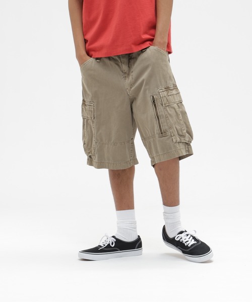 AVIREX（アヴィレックス）の「PIGMENT CARGO SHORTS / ピグメント カーゴ ショートパンツ / AVIREX / アヴィレックス（カーゴパンツ・メンズ・ブラック/オリーブ/グリーン系カモフラージュ/カーキ・MEDIUM/LARGE/X-LARGE/XX-LARGE）」の21枚目の写真