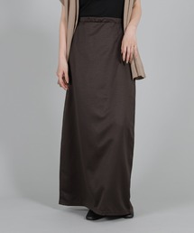 select MOCA Et | 【Et】Matte Satin I-line Long Skirt(スカート)