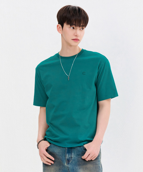 CHASECULT（チェイスカルト）の「共用ロゴ半袖Tシャツ-FBZU5801C0H（Tシャツ/カットソー・メンズ・グリーン・90/95/100/105/110）」の2枚目の写真