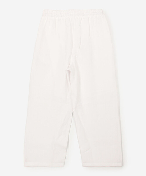 Bshop(ビショップ)の「eunoia | リネンギャザーパンツ WOMEN(その他パンツ・レディース・ブラック/ホワイト・S)」の4枚目の写真