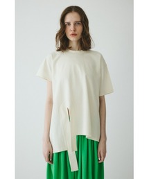 Asymmetry hem drape cut tops / アシンメトリーヘムドレープカットトップス