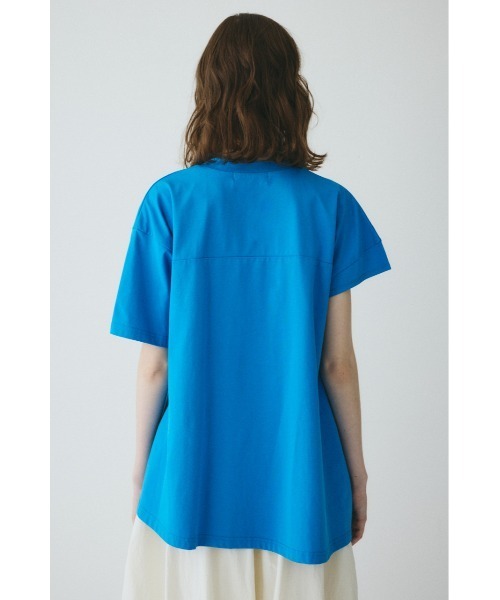 HeRIN.CYE(ヘリンドットサイ)の「Asymmetry hem drape cut tops / アシンメトリーヘムドレープカットトップス(Tシャツ/カットソー・レディース・ブルー/オフホワイト/ブラック・FREE)」の16枚目の写真