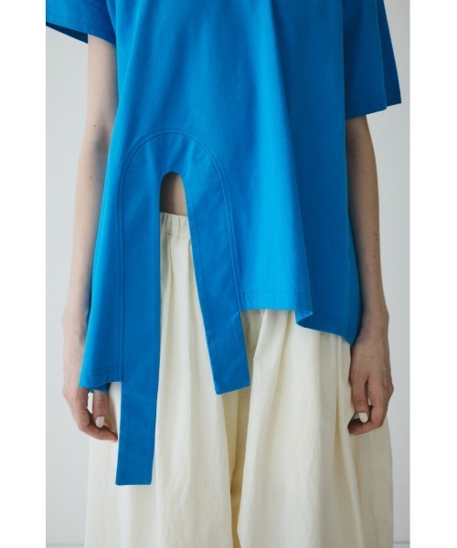 HeRIN.CYE(ヘリンドットサイ)の「Asymmetry hem drape cut tops / アシンメトリーヘムドレープカットトップス(Tシャツ/カットソー・レディース・ブルー/オフホワイト/ブラック・FREE)」の20枚目の写真
