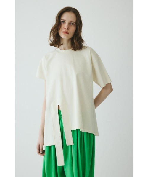 HeRIN.CYE(ヘリンドットサイ)の「Asymmetry hem drape cut tops / アシンメトリーヘムドレープカットトップス(Tシャツ/カットソー・レディース・ブルー/オフホワイト/ブラック・FREE)」の21枚目の写真