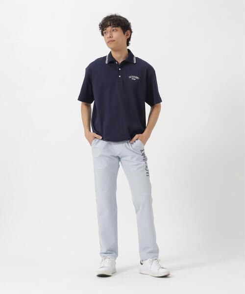 Jack Bunny!!（ジャックバニー）の「ポップコーンカノコ半袖ポロシャツ（ポロシャツ・メンズ・ネイビー・MEDIUM）」の2枚目の写真