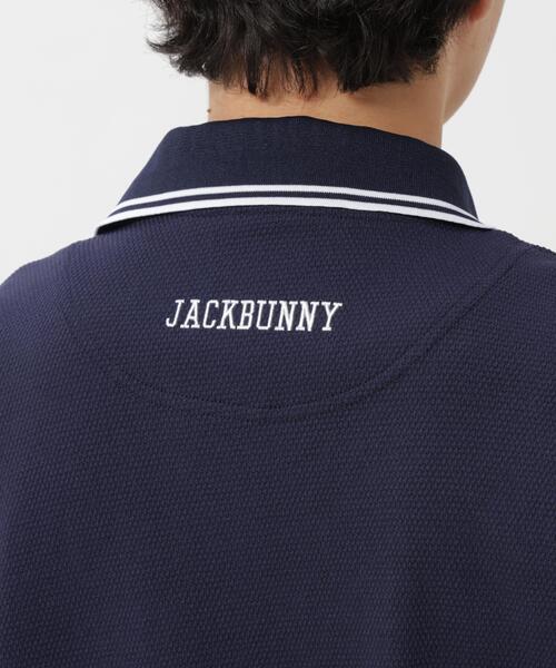 Jack Bunny!!（ジャックバニー）の「ポップコーンカノコ半袖ポロシャツ（ポロシャツ・メンズ・ネイビー・MEDIUM）」の9枚目の写真