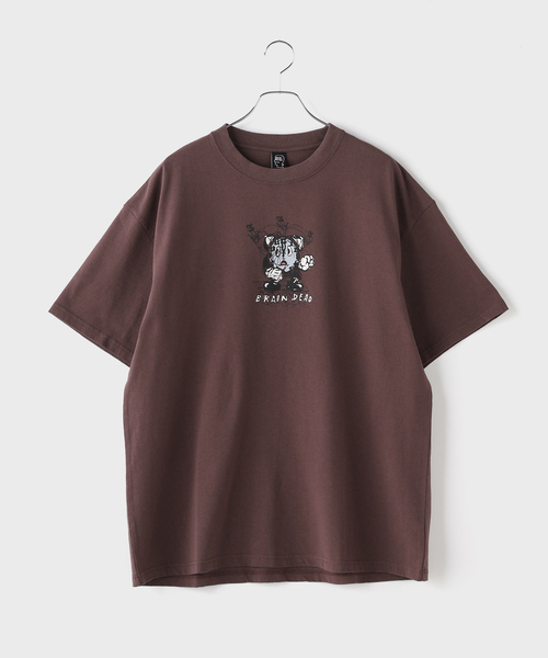 BRAIN DEAD（ブレインデット）の「BRAIN DEAD / ブレインデッド TIME IS NIGH T-SHIRT（Tシャツ/カットソー・メンズ・ボルドー・LARGE/MEDIUM）」の5枚目の写真