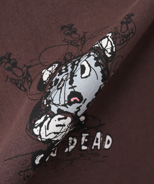 BRAIN DEAD（ブレインデット）の「BRAIN DEAD / ブレインデッド TIME IS NIGH T-SHIRT（Tシャツ/カットソー・メンズ・ボルドー・LARGE/MEDIUM）」の17枚目の写真