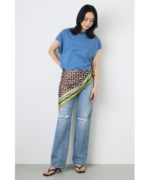 AZUL by moussy(アズールバイマウジー)の「ドットスカーフ(バンダナ/スカーフ・レディース・ホワイト系その他/ブラウン系その他・FREE)」の10枚目の写真