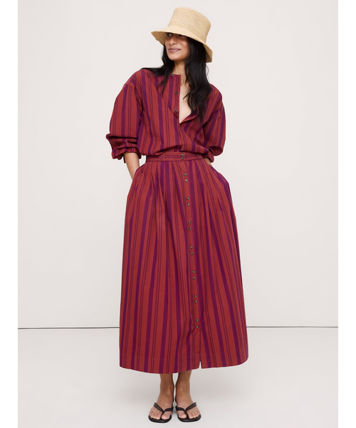 Banana Republic（バナナリパブリック）の「Archive Reissue マキシスカート（スカート・レディース・パープル・0/4/2/8）」の3枚目の写真