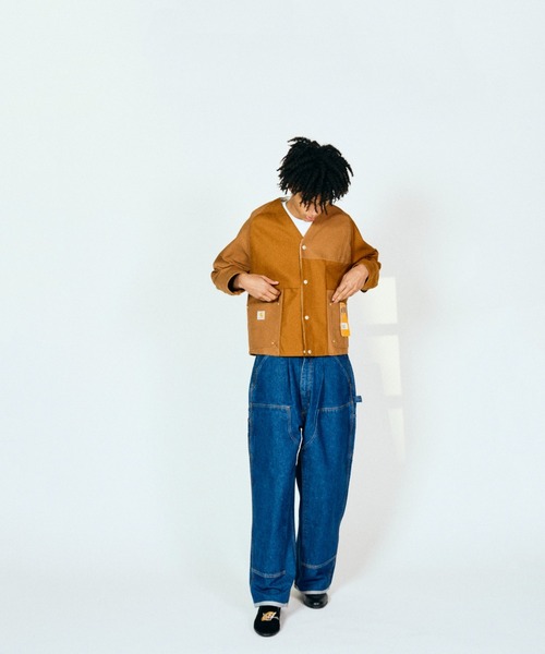 THRIFTY LOOK(スリフティールック)の「TRIFTY LOOK スリフティルック / US CARHARTT ENGINEERED JACKET(テーラードジャケット・メンズ・ブラウン/ブルー/ブラック・MEDIUM/LARGE)」の10枚目の写真