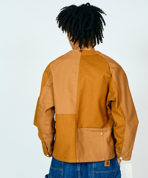 THRIFTY LOOK(スリフティールック)の「TRIFTY LOOK スリフティルック / US CARHARTT ENGINEERED JACKET(テーラードジャケット・メンズ・ブラウン/ブルー/ブラック・MEDIUM/LARGE)」の7枚目の写真