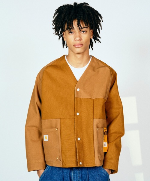 THRIFTY LOOK(スリフティールック)の「TRIFTY LOOK スリフティルック / US CARHARTT ENGINEERED JACKET(テーラードジャケット・メンズ・ブラウン/ブルー/ブラック・MEDIUM/LARGE)」の5枚目の写真