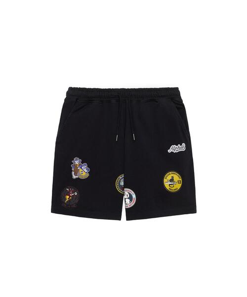 Alpha Industries(アルファインダストリーズ)の「Alpha Industries/アルファ インダストリーズ/PATCHED JERSEY SHORT/パッチド ジャージー ショーツ(その他パンツ・メンズ・ネイビー/ブラック・M/XL/L)」の1枚目の写真