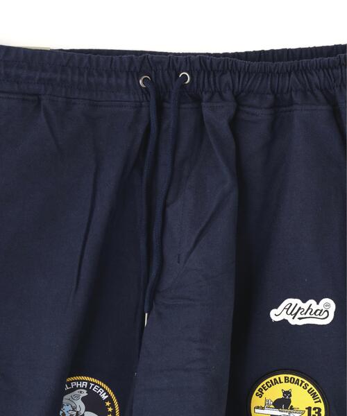 Alpha Industries(アルファインダストリーズ)の「Alpha Industries/アルファ インダストリーズ/PATCHED JERSEY SHORT/パッチド ジャージー ショーツ(その他パンツ・メンズ・ネイビー/ブラック・M/XL/L)」の13枚目の写真