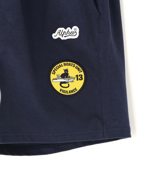 Alpha Industries(アルファインダストリーズ)の「Alpha Industries/アルファ インダストリーズ/PATCHED JERSEY SHORT/パッチド ジャージー ショーツ(その他パンツ・メンズ・ネイビー/ブラック・M/XL/L)」の15枚目の写真