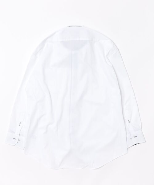 TOKYO SHIRTS(トウキョウシャツ)の「【超形態安定】【吸水速乾】 形態安定ノンアイロン ボタンダウン 長袖ビジネスワイシャツ (大きいサイズ・長いサイズ)(ビジネスシャツ・メンズ・ホワイト・首回り39cm-裄丈88cm/首回り41cm-裄丈90cm/首回り42cm-裄丈90cm/首回り43cm-裄丈90cm/首回り45cm-裄丈82cm/首回り45cm-裄丈90cm/首回り47cm-裄丈86cm/首回り47cm-裄丈90cm/首回り45cm-裄丈86cm)」の5枚目の写真