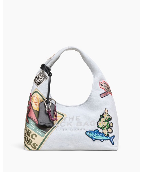 つー マークジェイコブス デニムパッチワーク ショルダーバッグ Y2K 新製品】THE CAMP PATCHWORK DENIM SACK BAG/ザ キャンプ パッチワーク