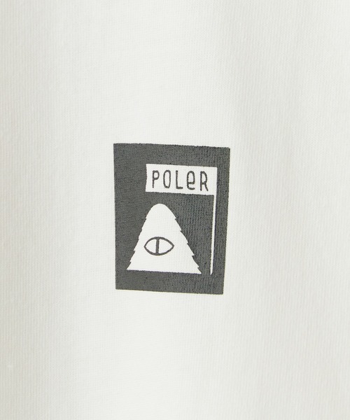POLeR(ポーラー)の「POLeR/ポーラー SUMMIT TEE ブランドロゴ クルーネックTシャツ メンズ ストリート スケーター 秋 秋服 2026年秋冬(Tシャツ/カットソー・メンズ・ホワイト/ブラック・M/L/XL)」の6枚目の写真