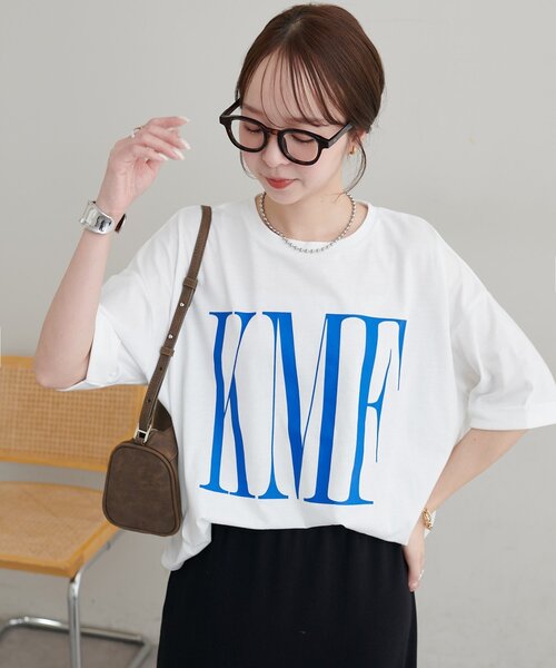DISCOAT(ディスコート)の「【WEB限定】ショート丈ロゴ半袖Tシャツ(Tシャツ/カットソー・レディース・ホワイト系その他2/ピンク/ホワイト系その他・FREE)」の20枚目の写真