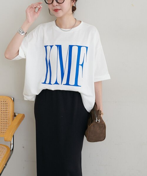 DISCOAT(ディスコート)の「【WEB限定】ショート丈ロゴ半袖Tシャツ(Tシャツ/カットソー・レディース・ホワイト系その他2/ピンク/ホワイト系その他・FREE)」の21枚目の写真